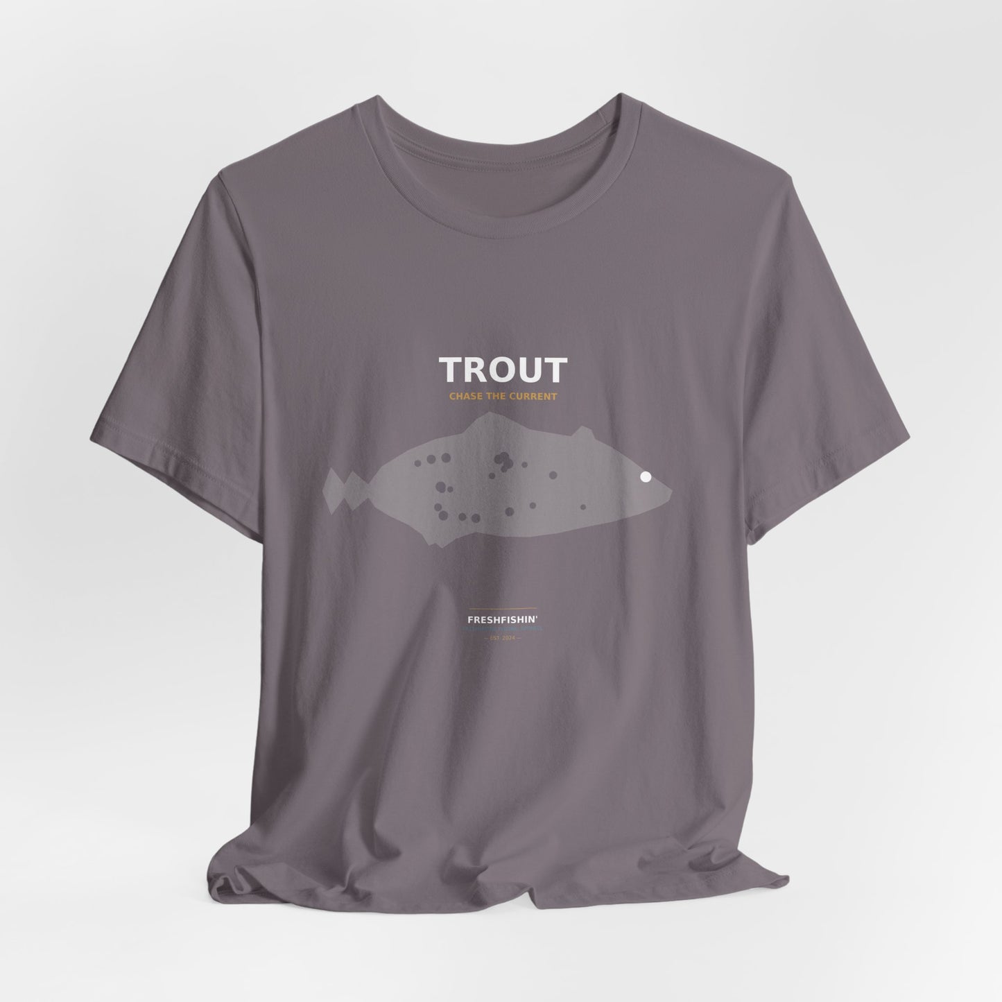 Trout Typography Back Print Tee