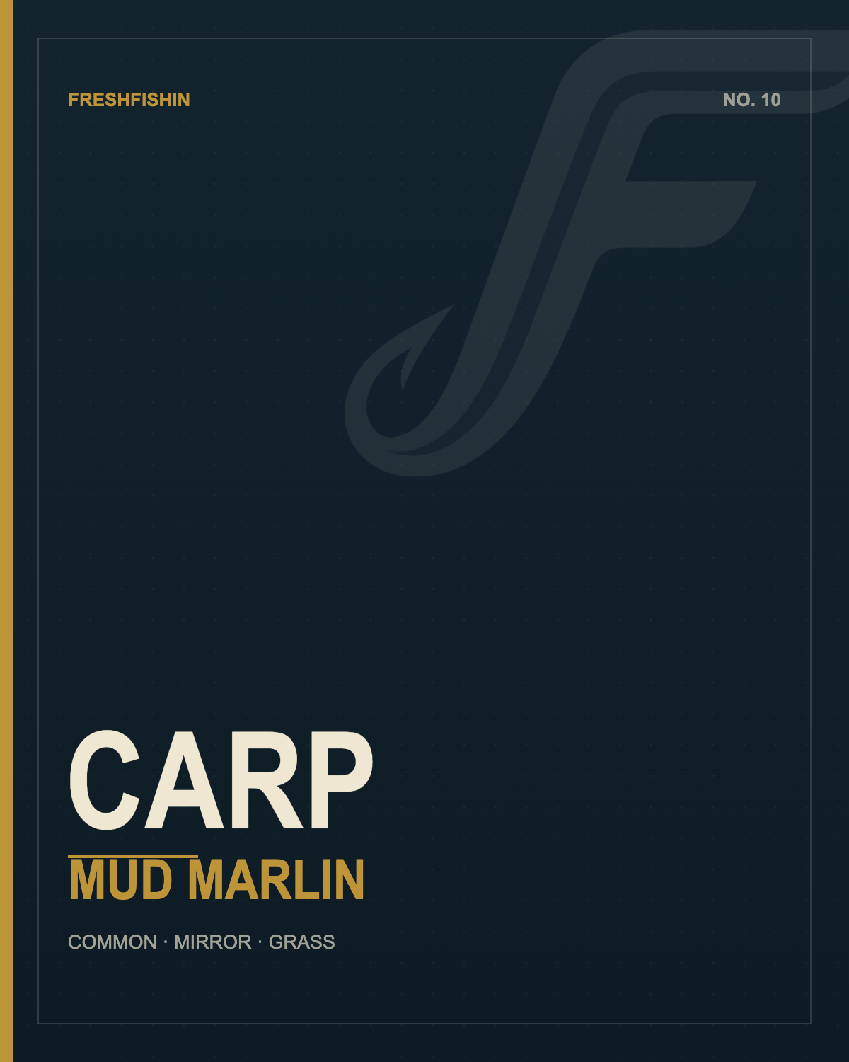 FreshFishin Carp — Mud Marlin collection tile, common carp
