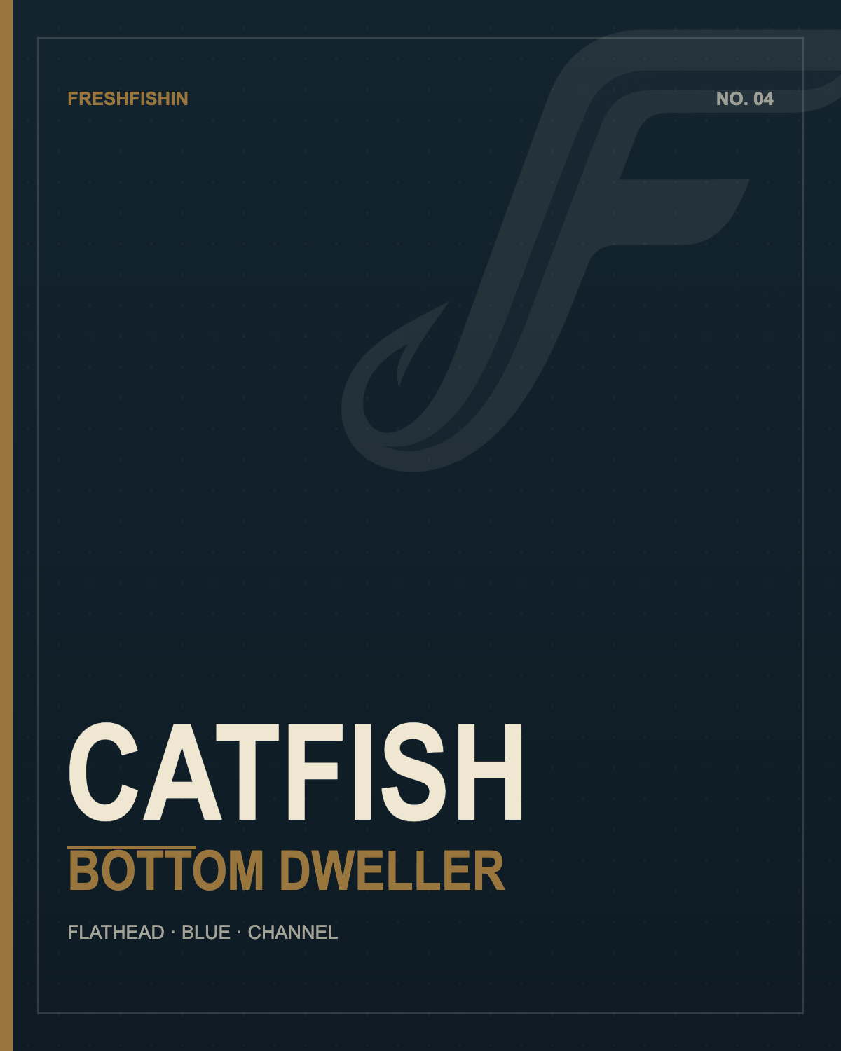 FreshFishin Catfish — Bottom Dweller collection tile, catfish