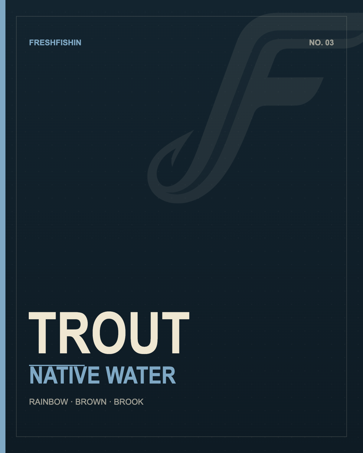 FreshFishin Trout — Native Water collection tile, wild trout