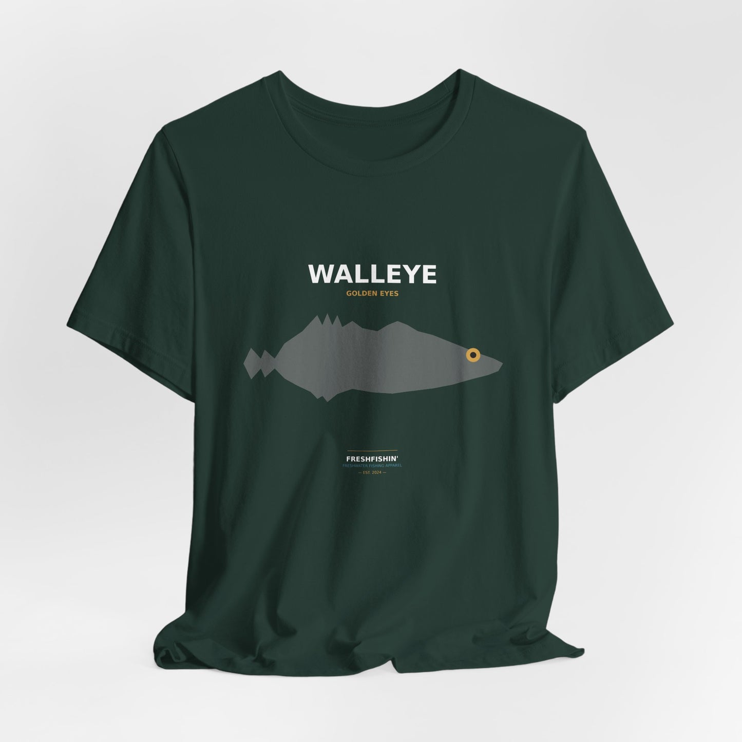 Walleye Typography Back Print Tee