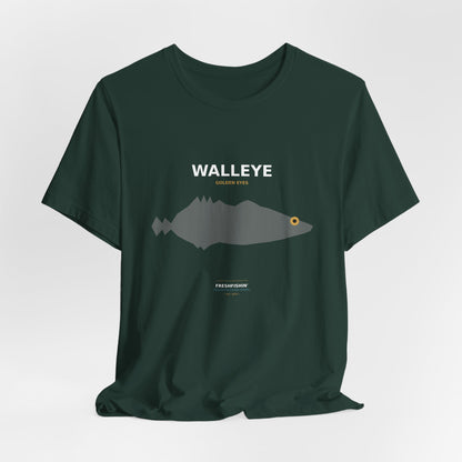 Walleye Typography Back Print Tee