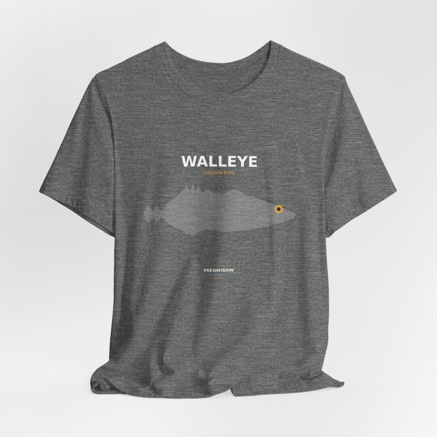 Walleye Typography Back Print Tee