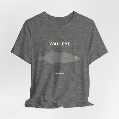 Walleye Typography Back Print Tee