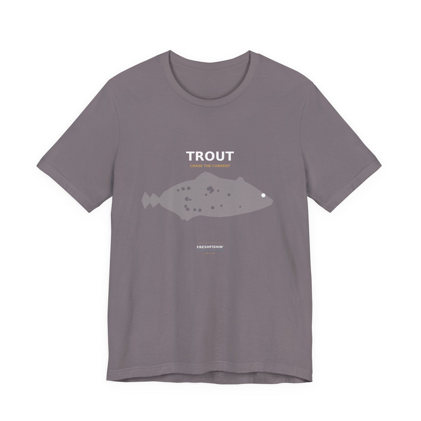 Trout Typography Back Print Tee