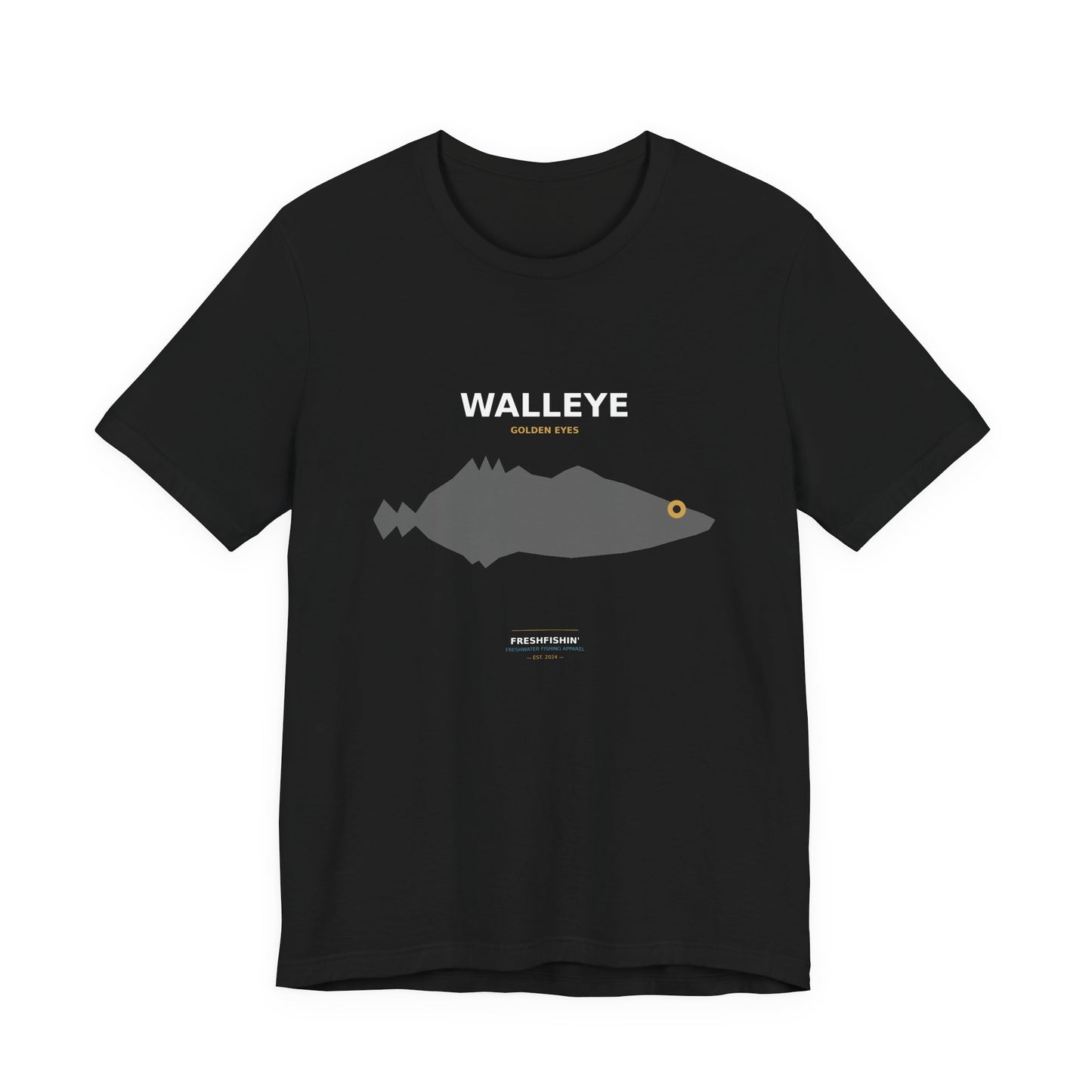 Walleye Typography Back Print Tee