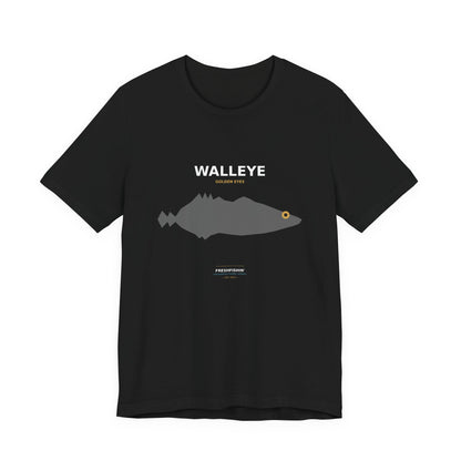 Walleye Typography Back Print Tee