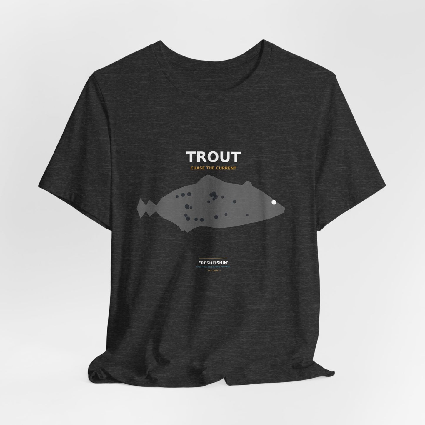 Trout Typography Back Print Tee