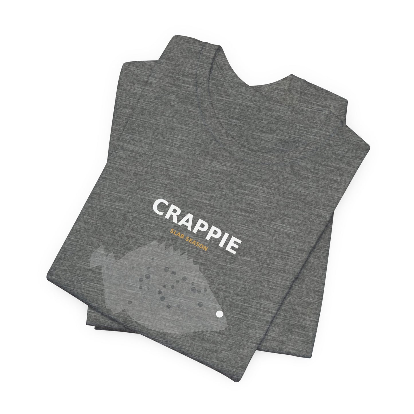 Crappie Typography Back Print Tee