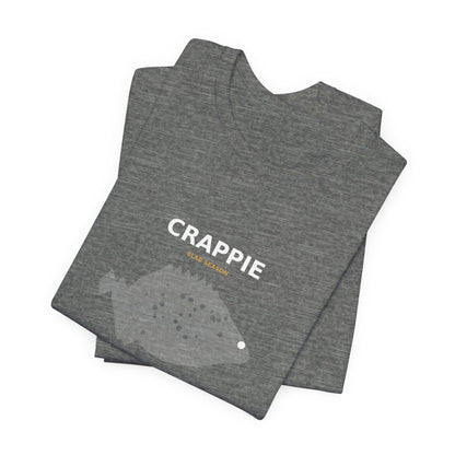 Crappie Typography Back Print Tee
