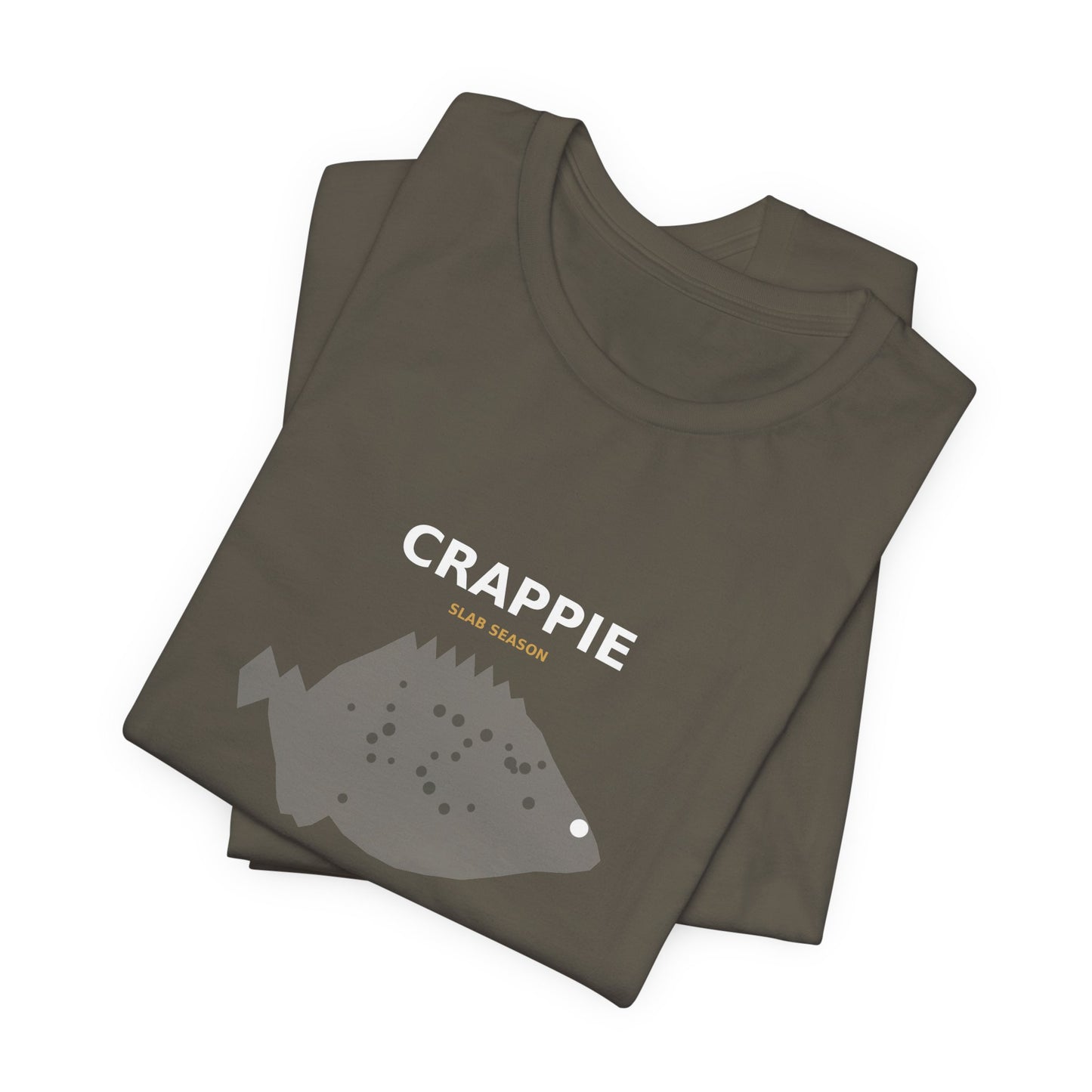 Crappie Typography Back Print Tee