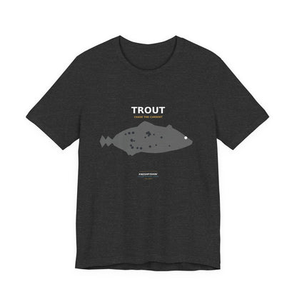 Trout Typography Back Print Tee