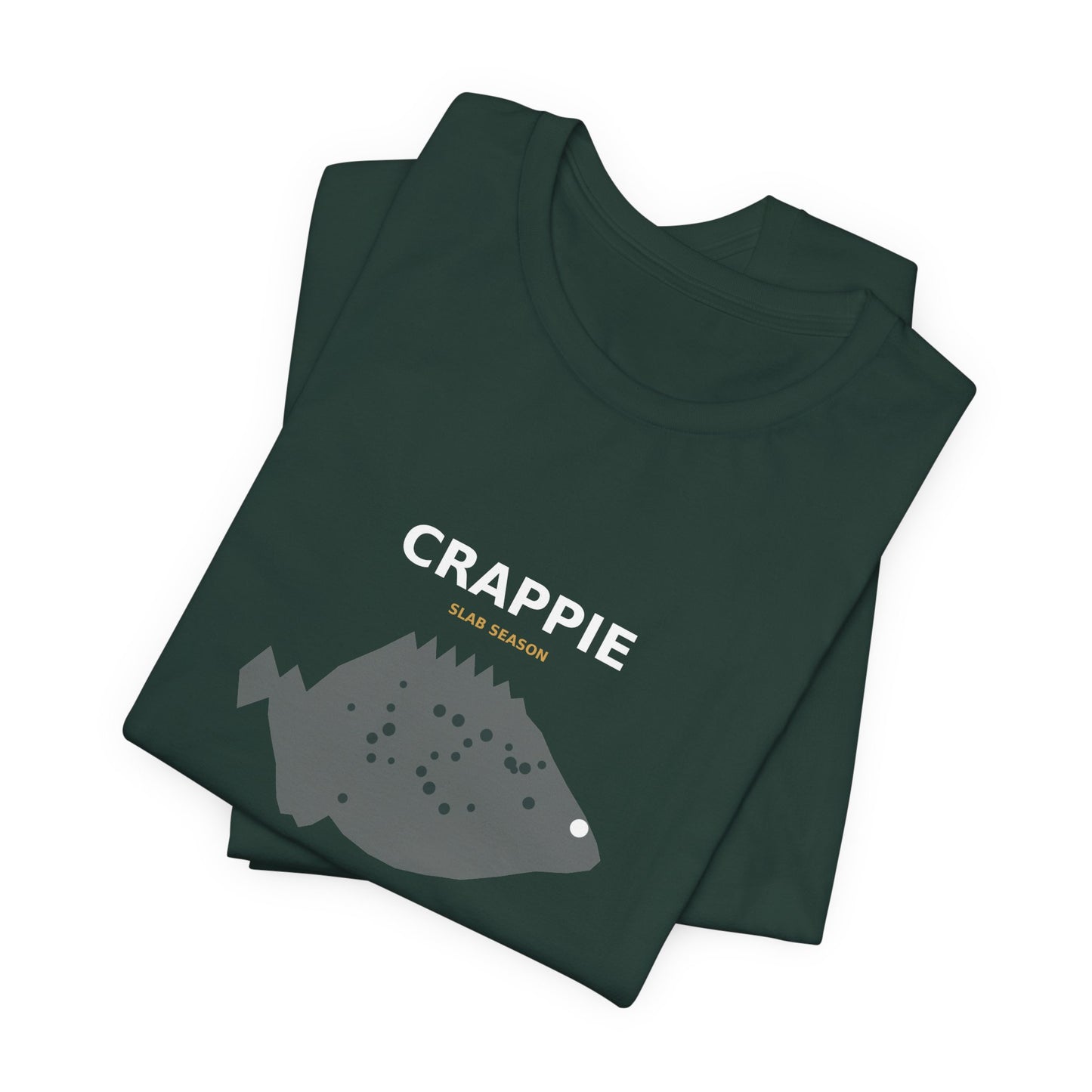 Crappie Typography Back Print Tee