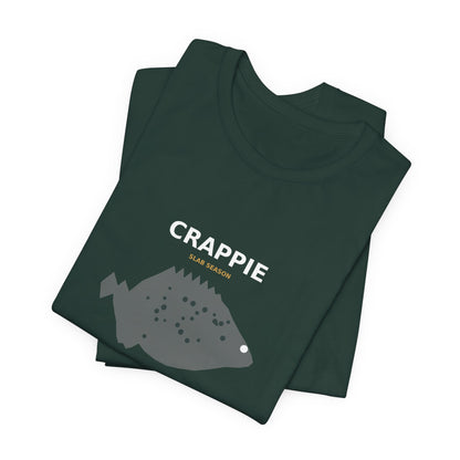 Crappie Typography Back Print Tee