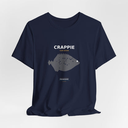 Crappie Typography Back Print Tee