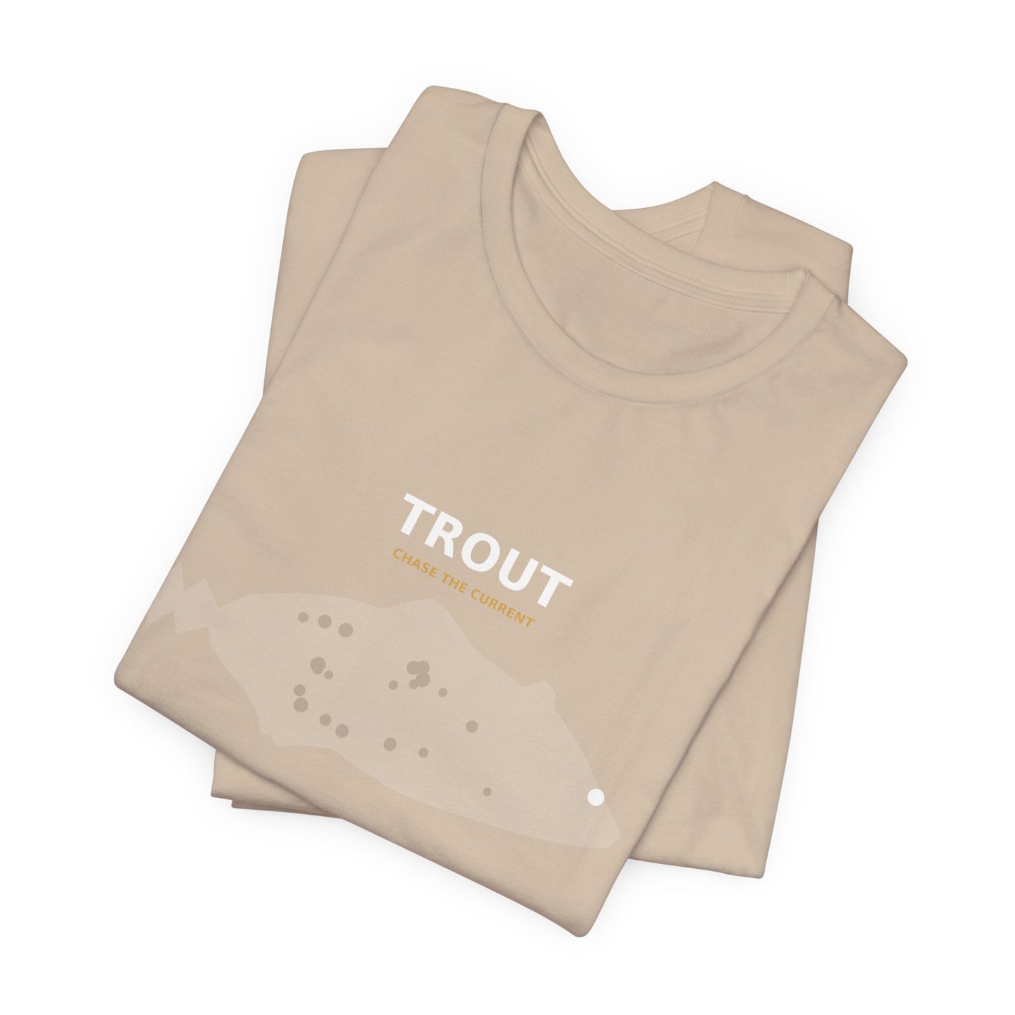 Trout Typography Back Print Tee