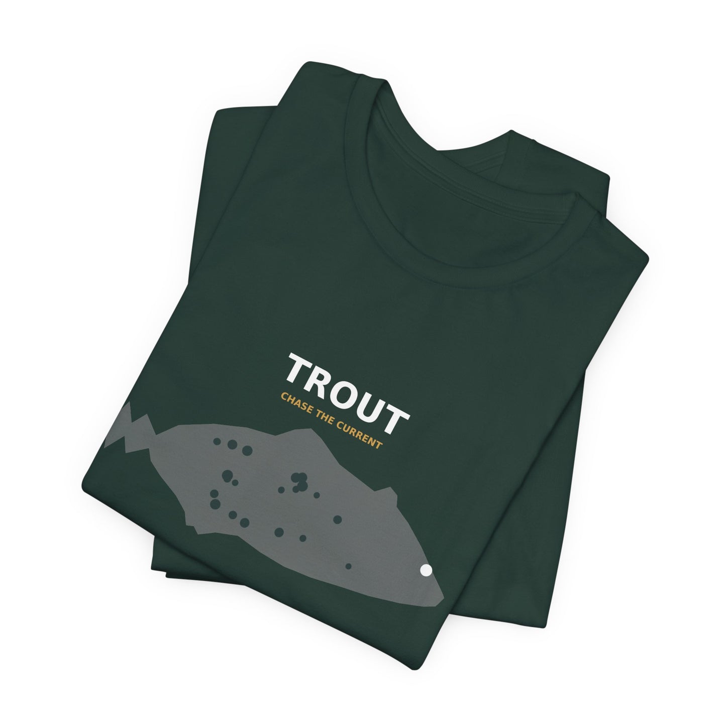 Trout Typography Back Print Tee