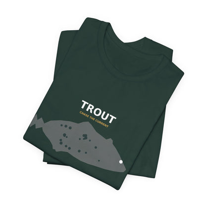 Trout Typography Back Print Tee