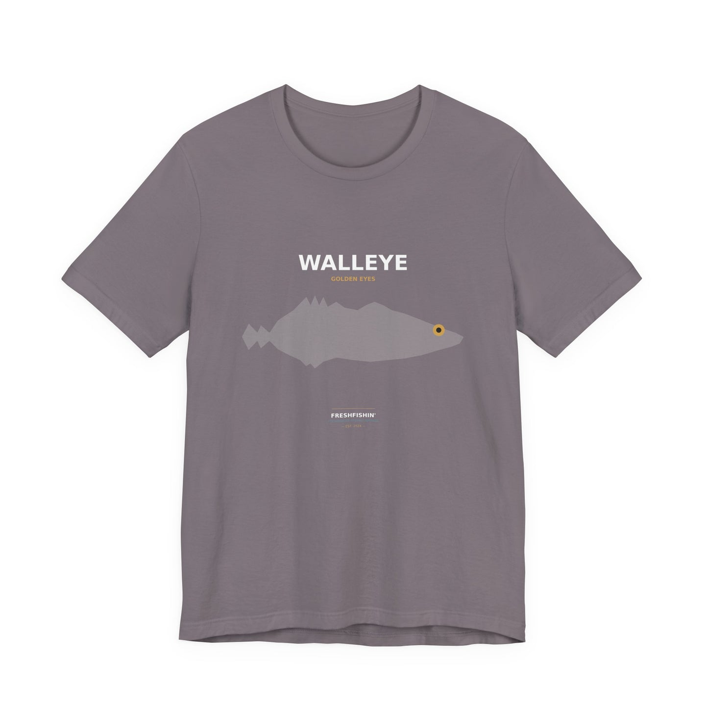 Walleye Typography Back Print Tee