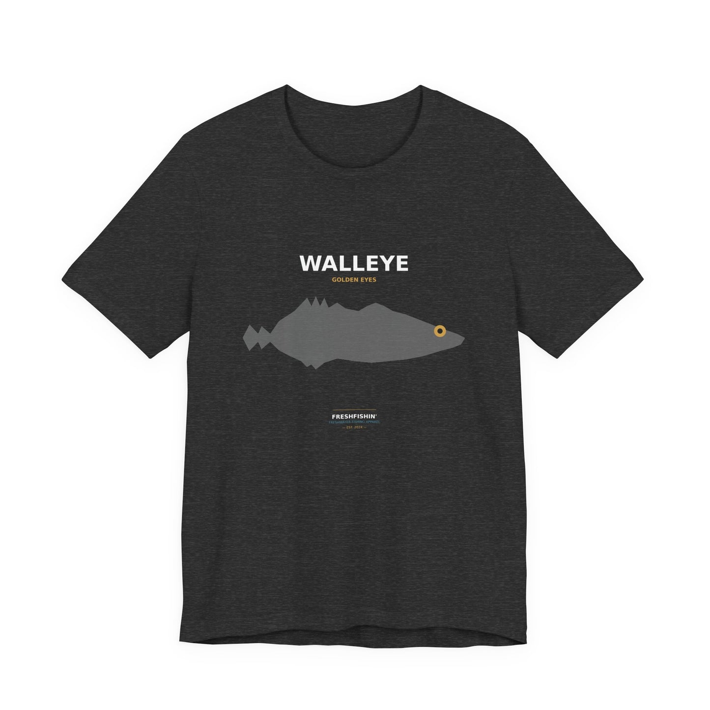 Walleye Typography Back Print Tee