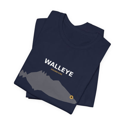 Walleye Typography Back Print Tee