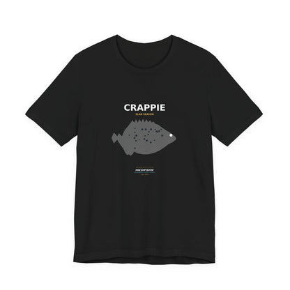 Crappie Typography Back Print Tee