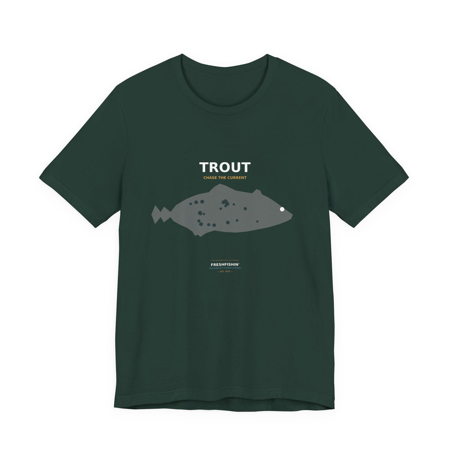 Trout Typography Back Print Tee