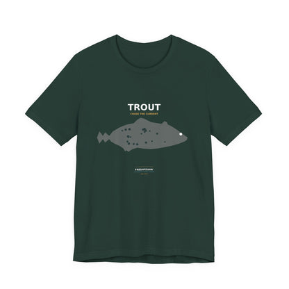 Trout Typography Back Print Tee