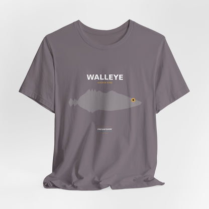 Walleye Typography Back Print Tee