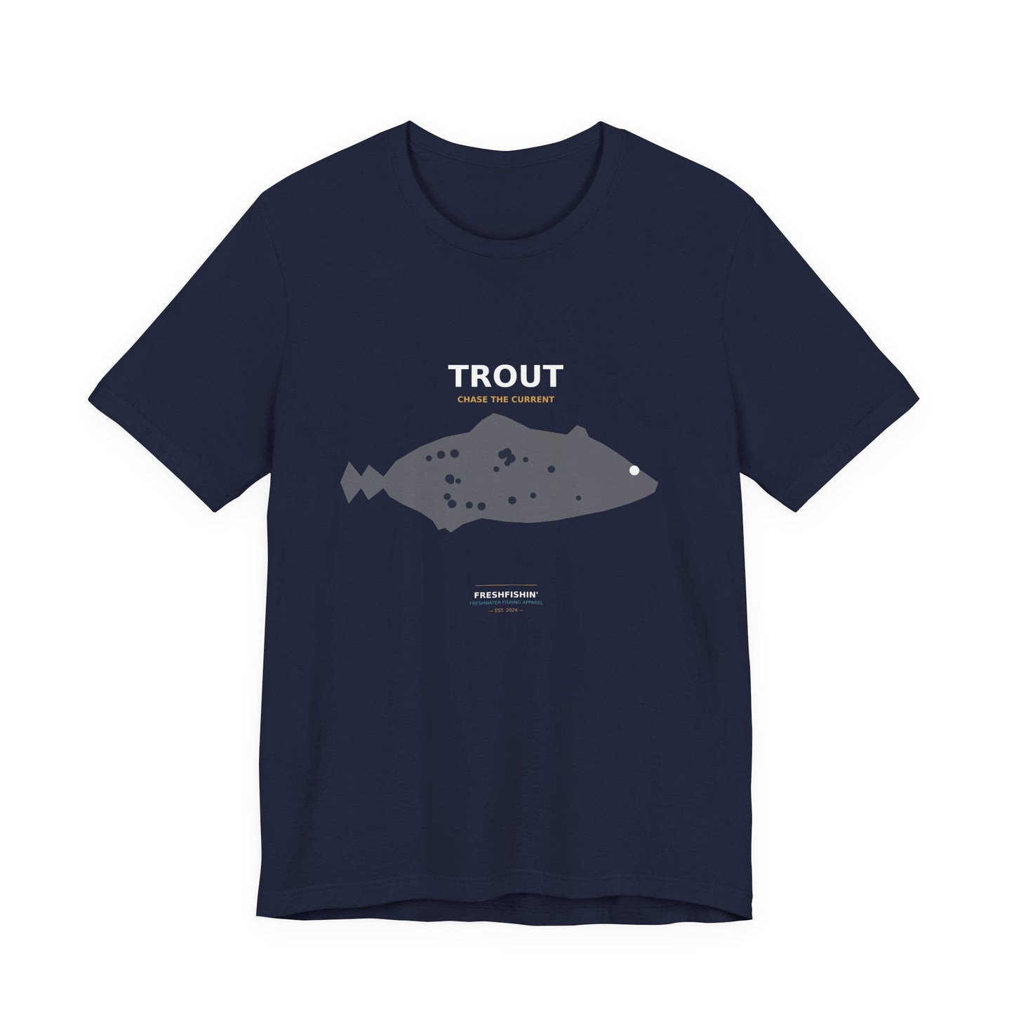 Trout Typography Back Print Tee