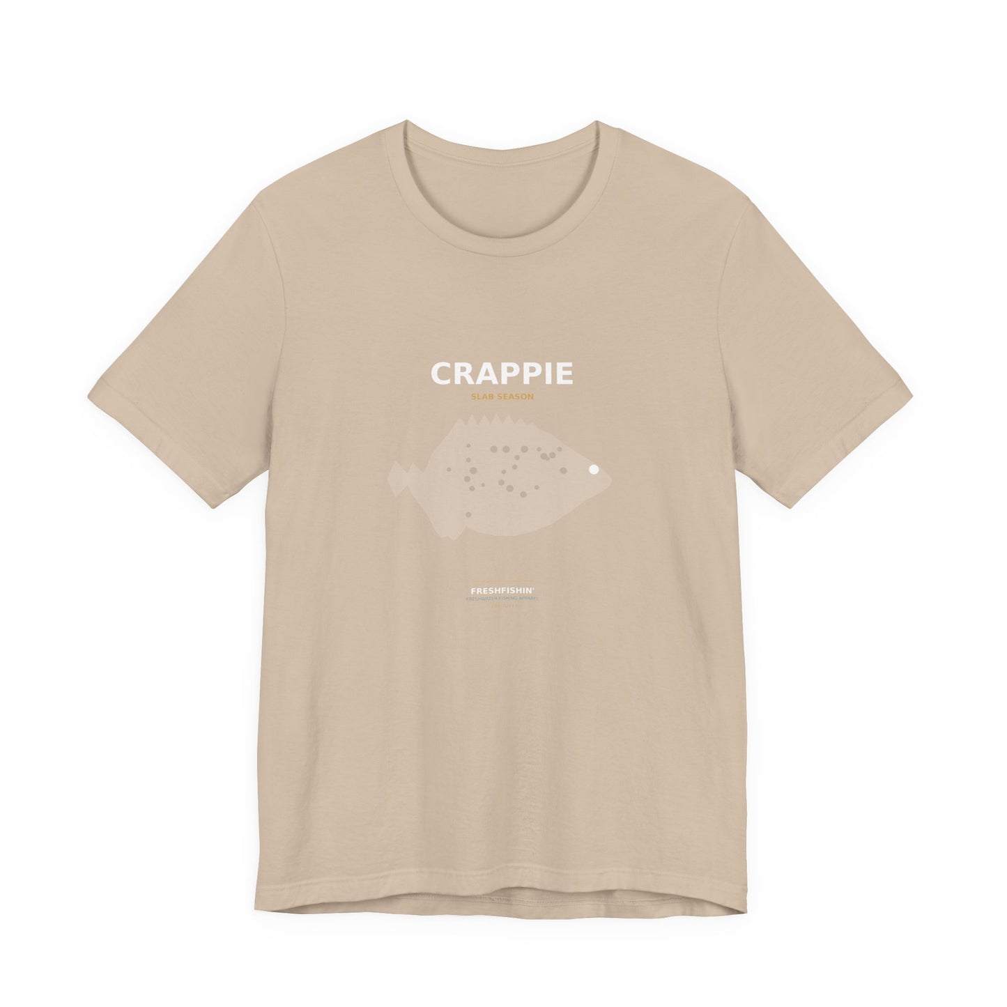 Crappie Typography Back Print Tee
