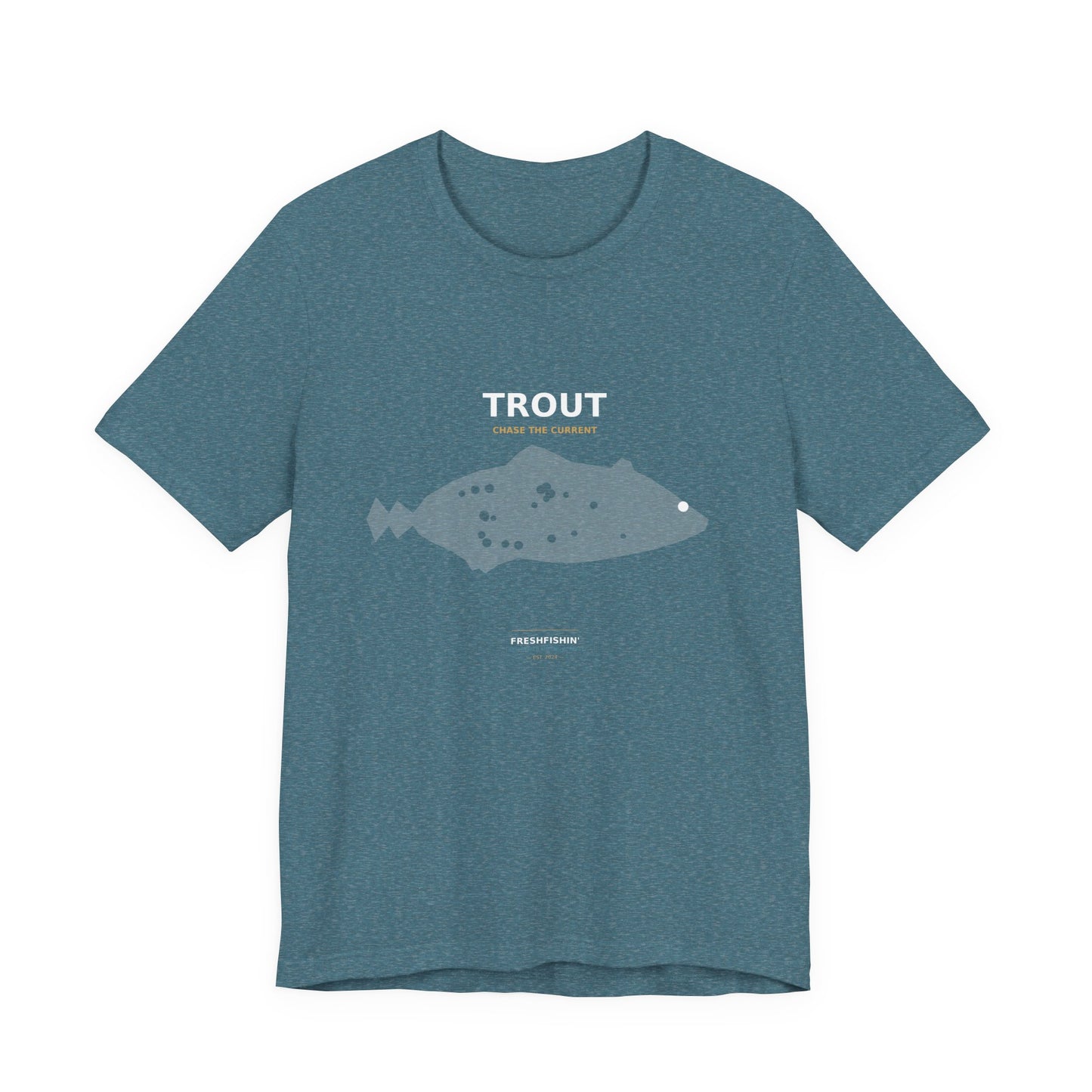 Trout Typography Back Print Tee