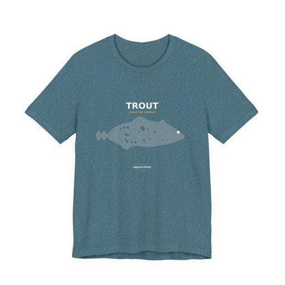 Trout Typography Back Print Tee