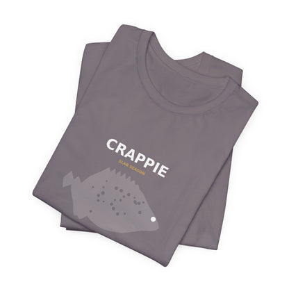 Crappie Typography Back Print Tee