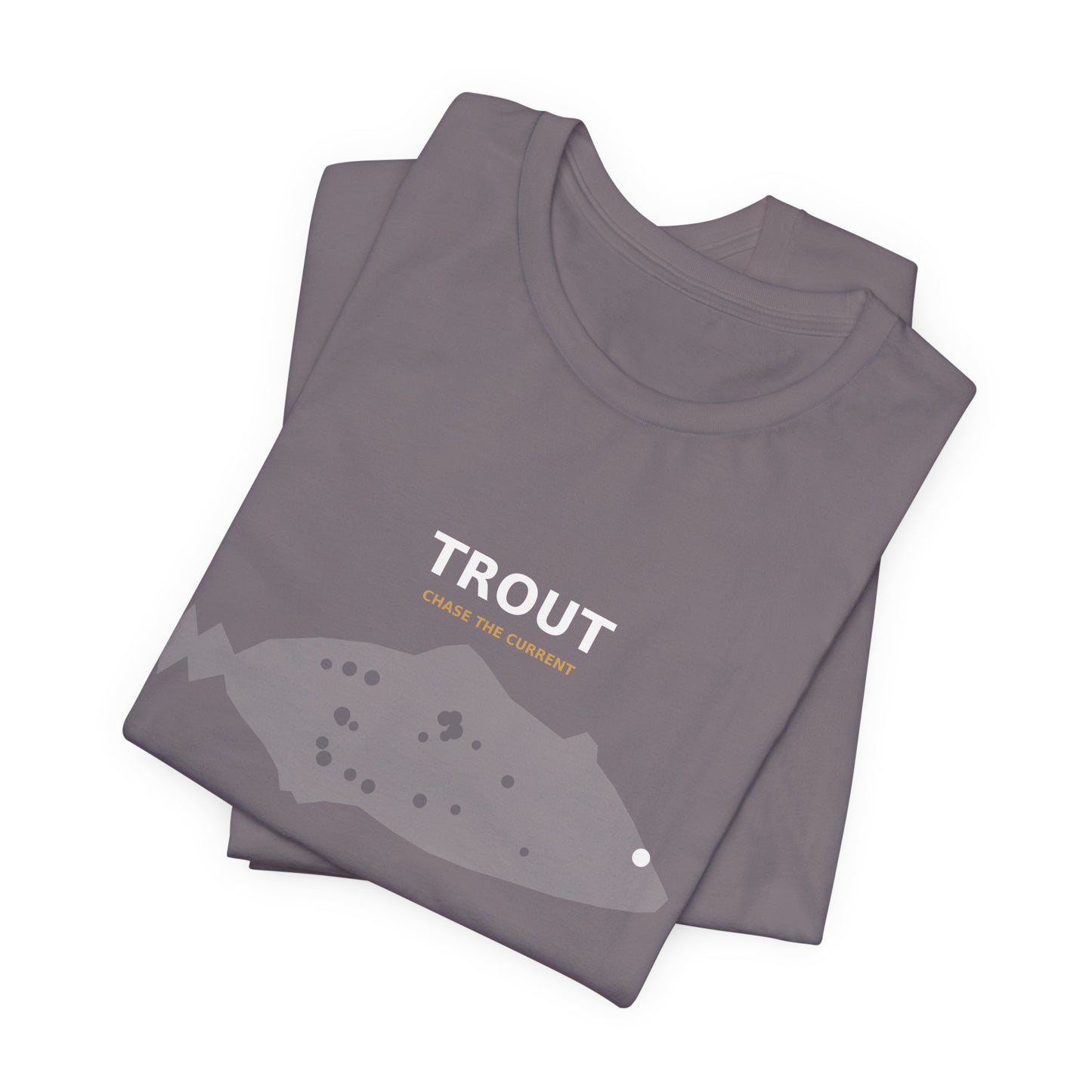 Trout Typography Back Print Tee