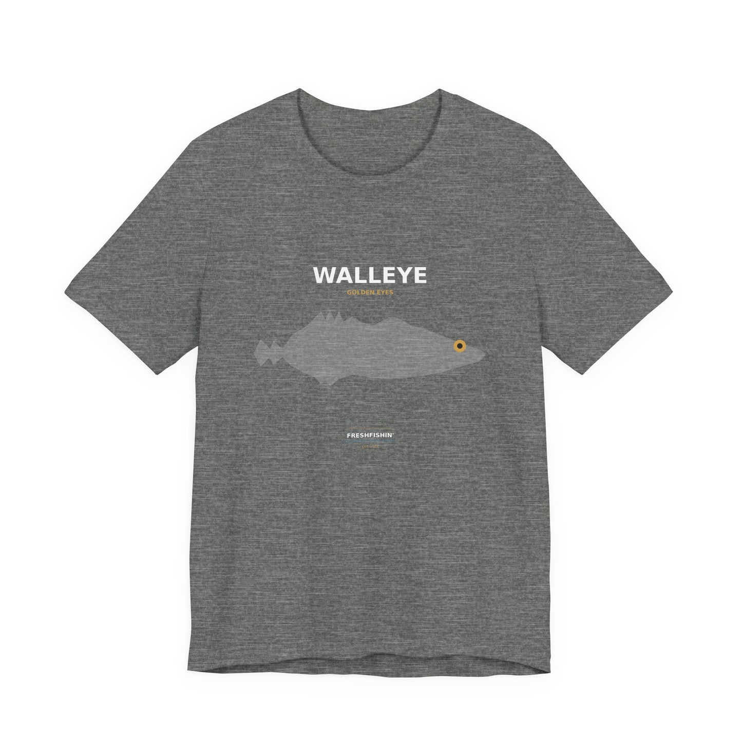 Walleye Typography Back Print Tee