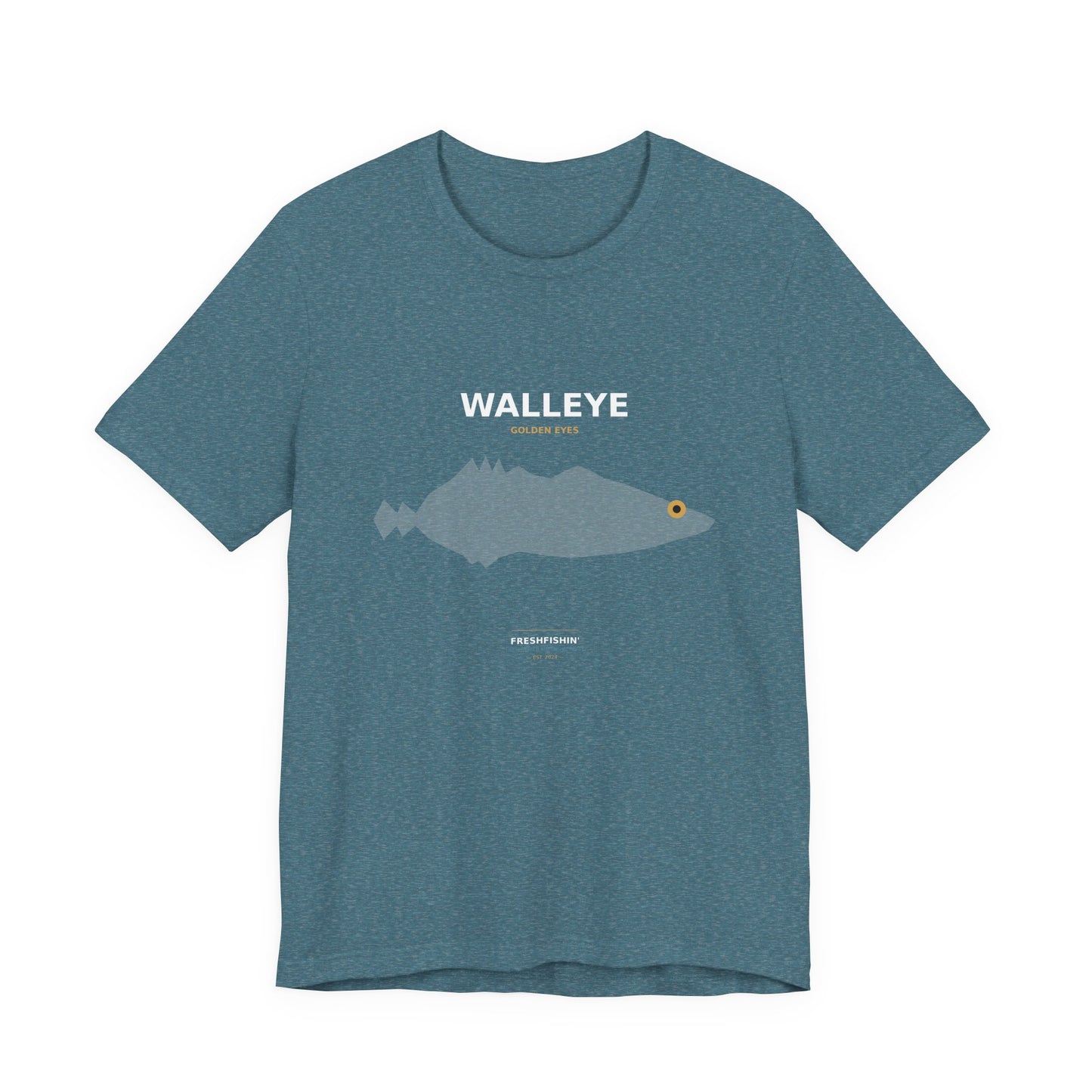 Walleye Typography Back Print Tee