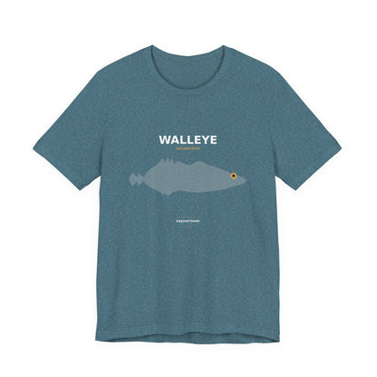 Walleye Typography Back Print Tee