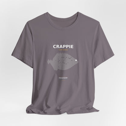 Crappie Typography Back Print Tee
