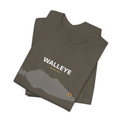 Walleye Typography Back Print Tee
