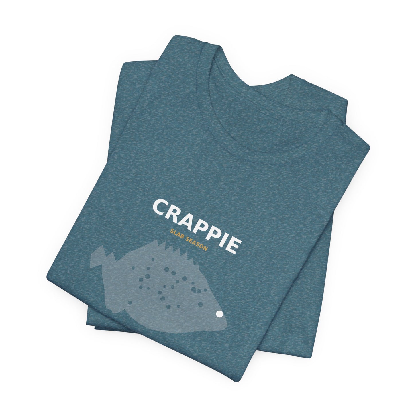 Crappie Typography Back Print Tee