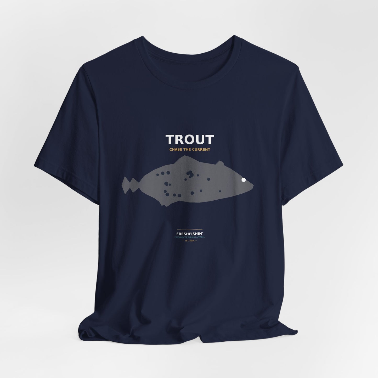 Trout Typography Back Print Tee