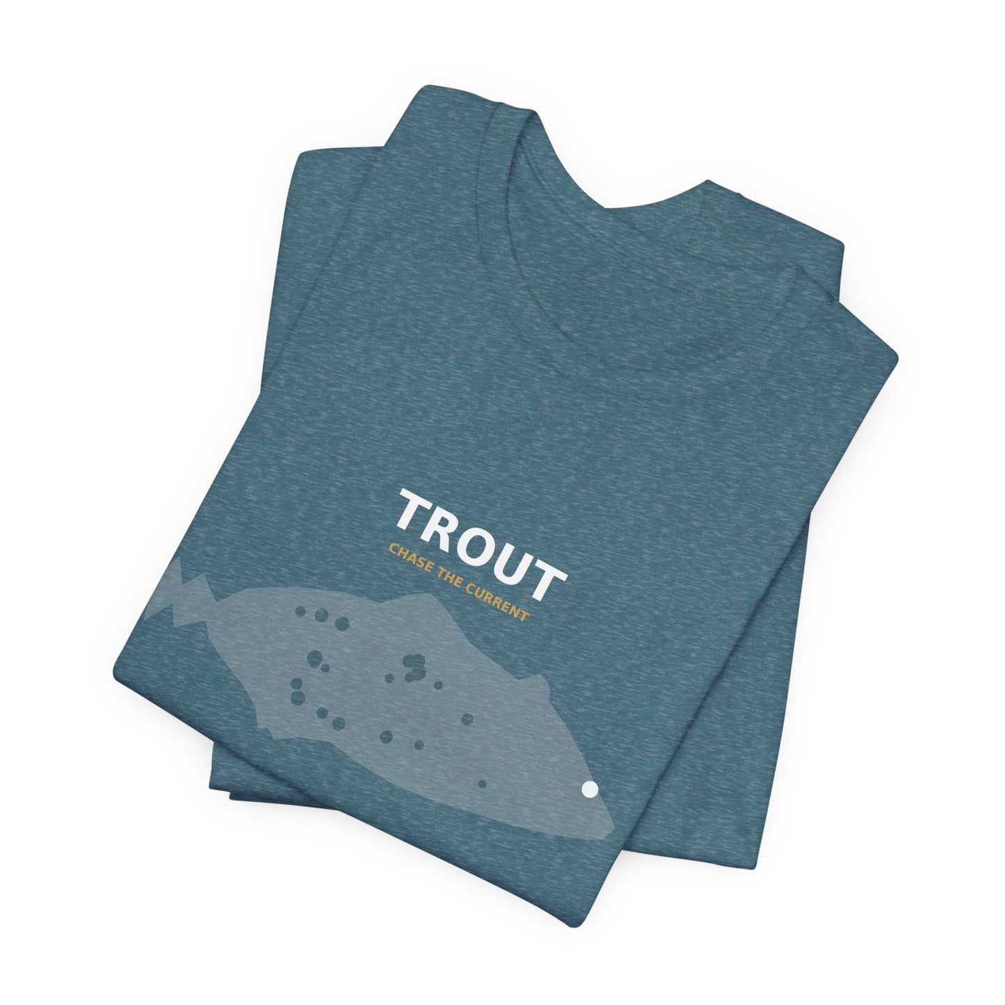 Trout Typography Back Print Tee