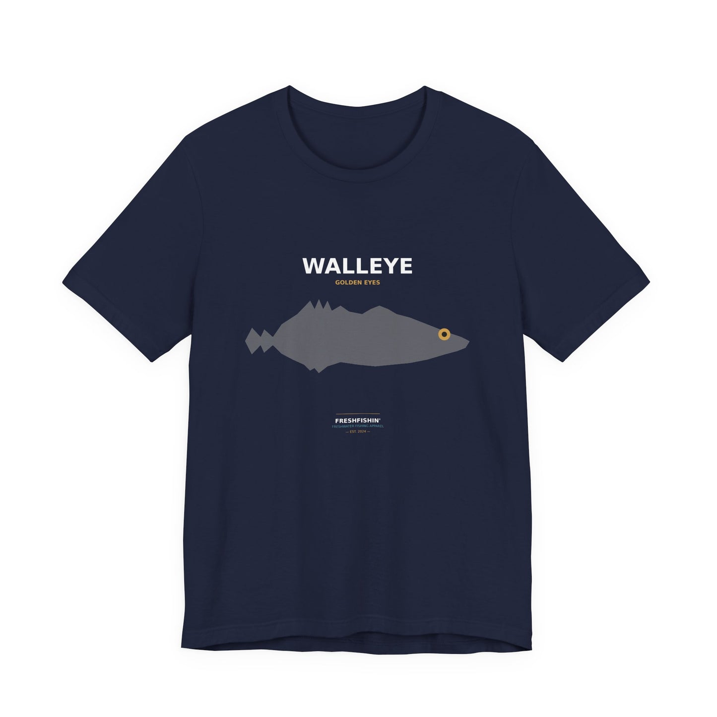 Walleye Typography Back Print Tee