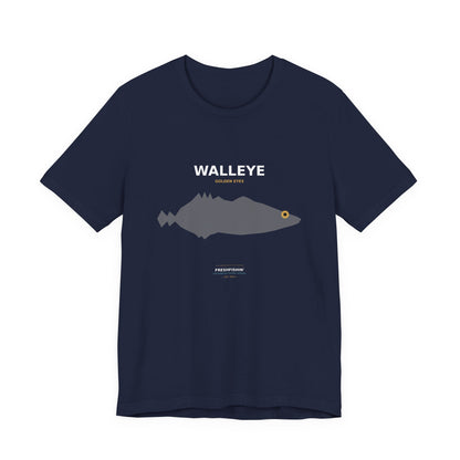 Walleye Typography Back Print Tee