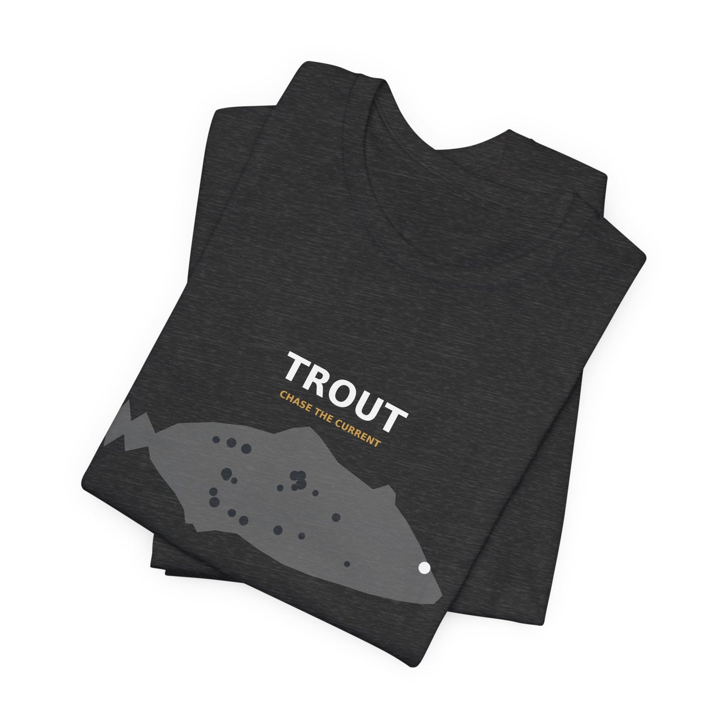 Trout Typography Back Print Tee
