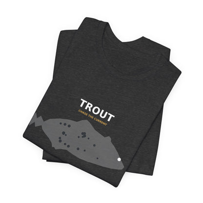 Trout Typography Back Print Tee