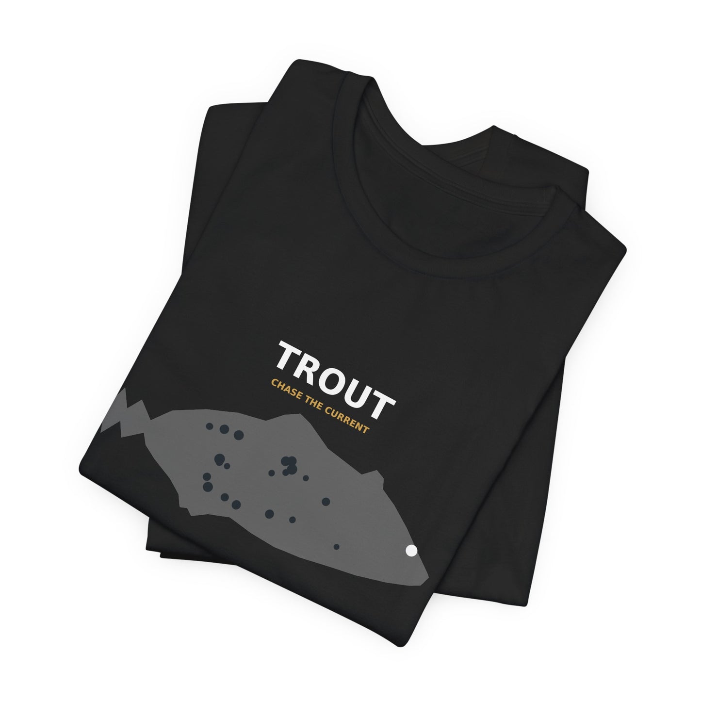 Trout Typography Back Print Tee