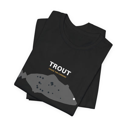 Trout Typography Back Print Tee