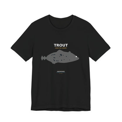 Trout Typography Back Print Tee